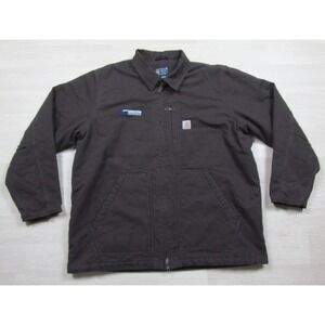 Carhartt Sherpa-Lined Duck Canvas Work Jacket (XL) Workwear Loose Fit 104293